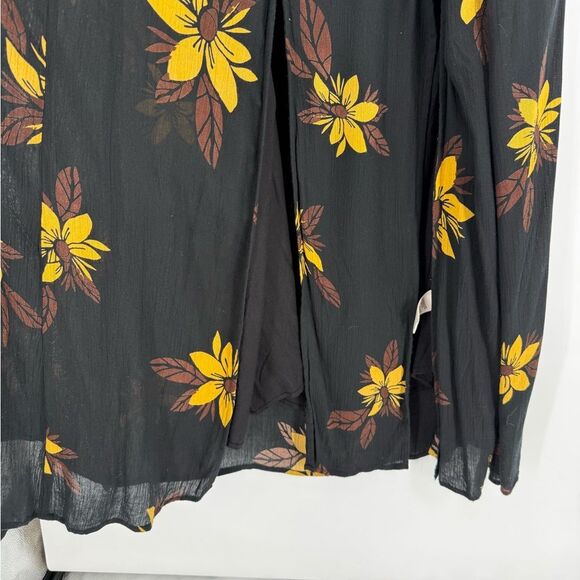 Free People Tropical Escape Halter Neck Cutout Maxi Dress in Black | Size Small - Picture 6 of 9